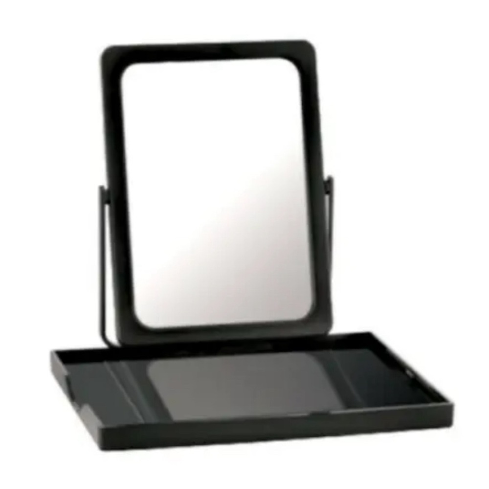 Mary Kay Folding Travel Makeup Mirror & Tray Stand w/ Mesh Zippered Bag NEW!